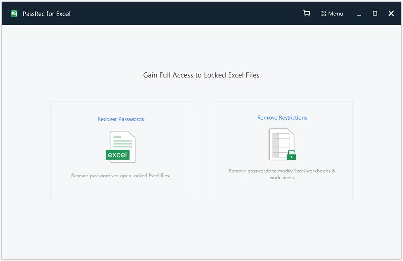 PassRec Excel Password Recovery