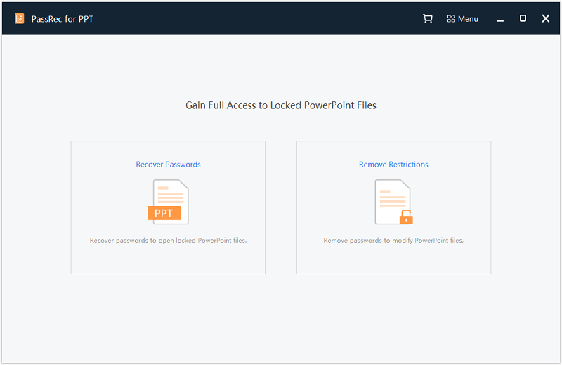 PassRec PPT Password Recovery Screenshot