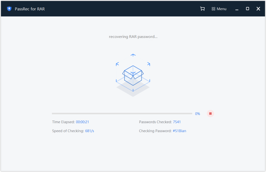 password recovery in progress