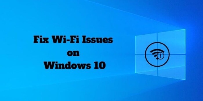 fix wifi not working on windows 10