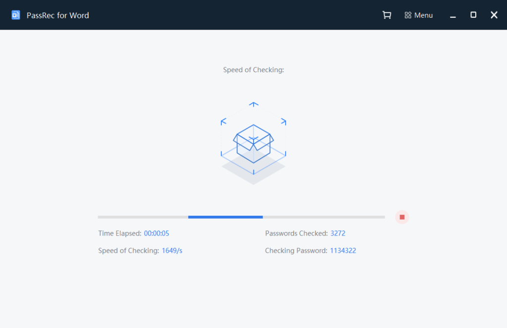 password recovery in progress