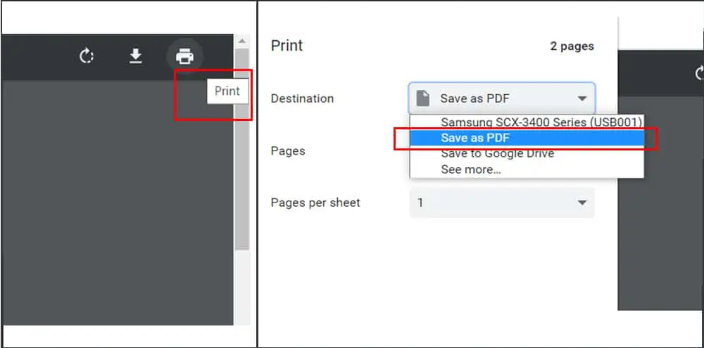 print locked pdf from chrome