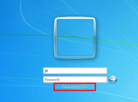 reset windows 7 password