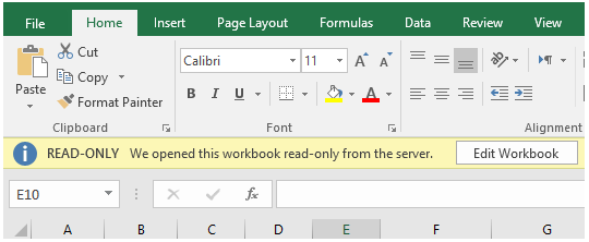excel read only
