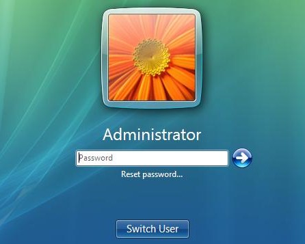 windows vista password